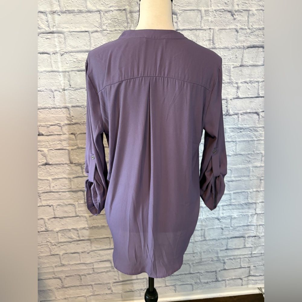 Lush Deep Purple Women's Blouse - Picture 3 of 4